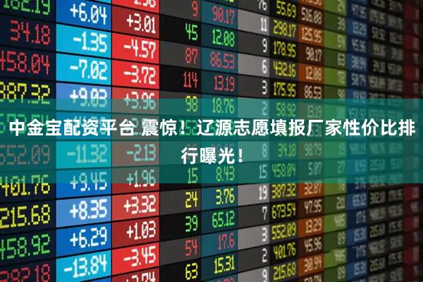 中金宝配资平台 震惊！辽源志愿填报厂家性价比排行曝光！